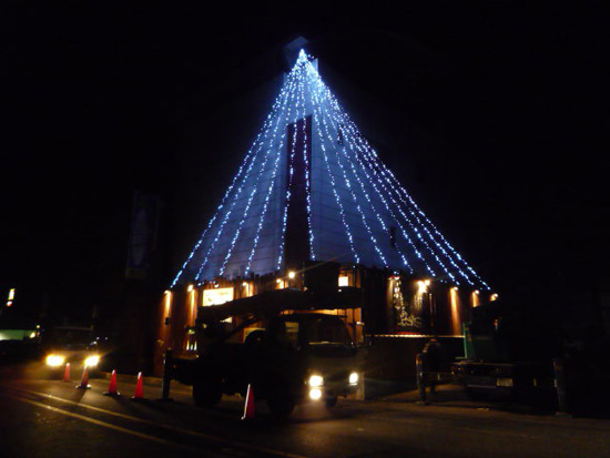イルミネーション　群馬県渋川市